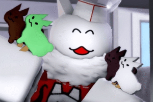 El muñeco “mafioso” helados